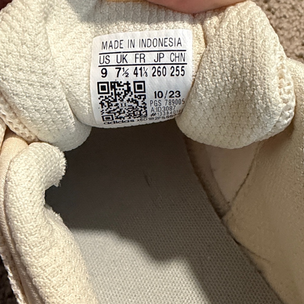 adidas Cream Athletic Sneakers with Yellow and Mint Accents - Picture 3 of 4